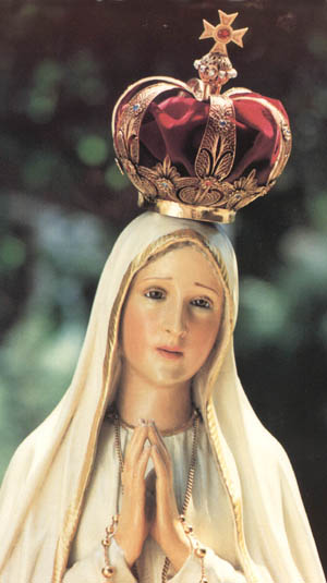 A statue of Our Lady of Fatima